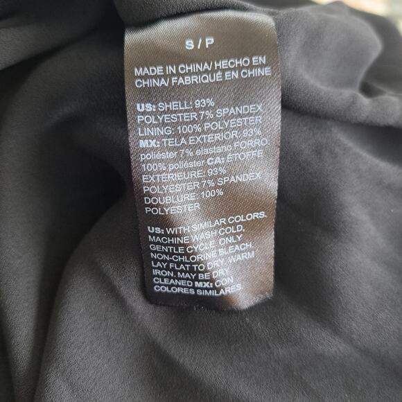 WHITE HOUSE BLACK MARKET Black Sequin Blouson Dress Small Long Sleeve Cocktail - Picture 12 of 12